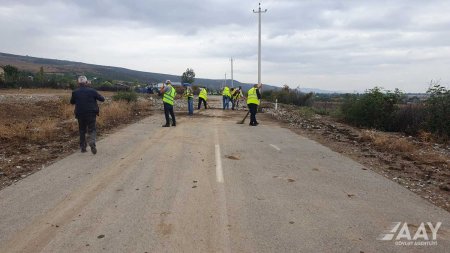 Sel suları Şəkidə yol infrastrukturuna və yol qurğularına ziyan vurub MƏLUMAT