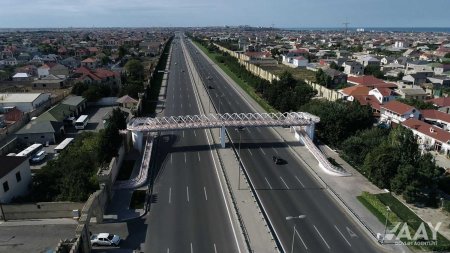 Yeni piyada keçidi vətəndaşların istifadəsinə verilib VİDEO/FOTO