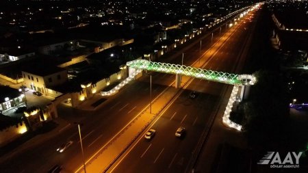 Yeni piyada keçidi vətəndaşların istifadəsinə verilib VİDEO/FOTO