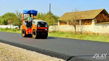 Neftçalada 42 km uzunluğunda avtomobil yolları yenidən qurulur  VİDEO/FOTO