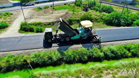 Neftçalada 42 km uzunluğunda avtomobil yolları yenidən qurulur  VİDEO/FOTO