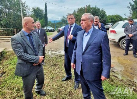 Saleh Məmmədov Astarada sel sularının zərər vurduğu yol və körpülərə baxış keçirib  FOTO