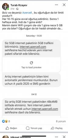 `Azercell` OĞURLUĞU DAVAM ETDİRİR... - NARAZILIQ VAR... `Azercell` OĞURLUĞU DAVAM ETDİRİR... - NARAZILIQ VAR...