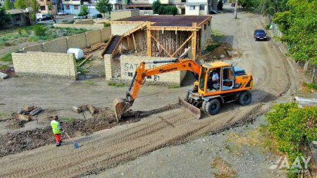 Gəncə şəhərinin daxili yollarının təmiri işləri icra olunur VİDEO/FOTO