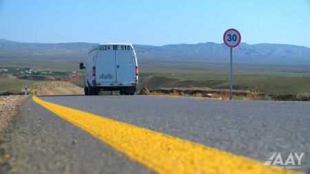 Hacıqabulda 39 km uzunluğa malik 8 kəndin yolu yenidən qurulub VİDEO/FOTO