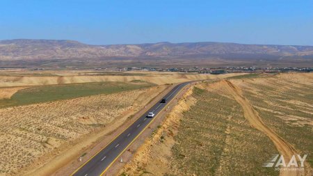 Hacıqabulda 39 km uzunluğa malik 8 kəndin yolu yenidən qurulub VİDEO/FOTO