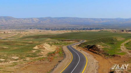 Hacıqabulda 39 km uzunluğa malik 8 kəndin yolu yenidən qurulub VİDEO/FOTO