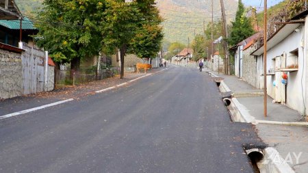 Qax rayonu Aşağı Malax-Qaşqaçay-Armudlu yolunun yenidən qurulması yekunlaşmaq üzrədir VİDEO/FOTO