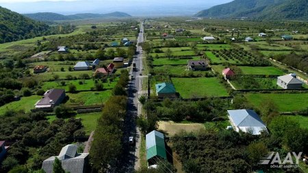 Qax rayonu Aşağı Malax-Qaşqaçay-Armudlu yolunun yenidən qurulması yekunlaşmaq üzrədir VİDEO/FOTO