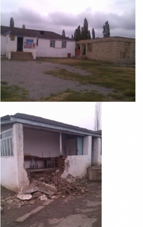 Xaçmaz rayonunun Qobuqiraq məktəbi sökülüb dağılır... FOTO